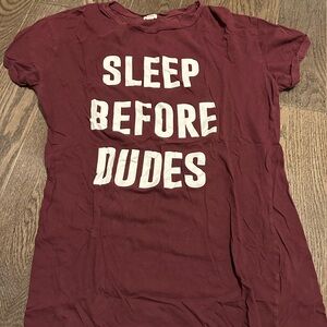 Garage Burgundy Sleep Tee